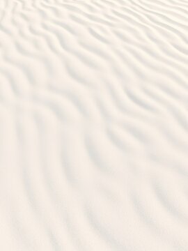 Soft white sand texture background with gentle wave patterns, coastal views, shoreline, calming landscape, serene atmosphere, beach scene