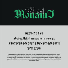 Vector Font Typeface 