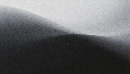 Black and white monochrome abstract grainy gradient liquid flow texture noise overlay, modern designs background, edgy, minimalistic, nostalgic graphic use