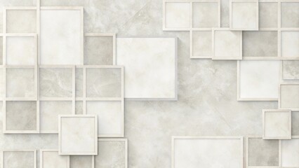 Abstract Modern Beige Square Frame Overlay on Textured Background