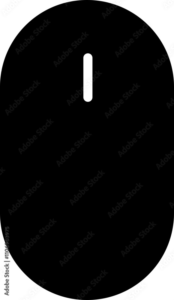 Poster scroll mouse icon in trendy black flat style. swipe mouse sign vector illustration. modern pictogram