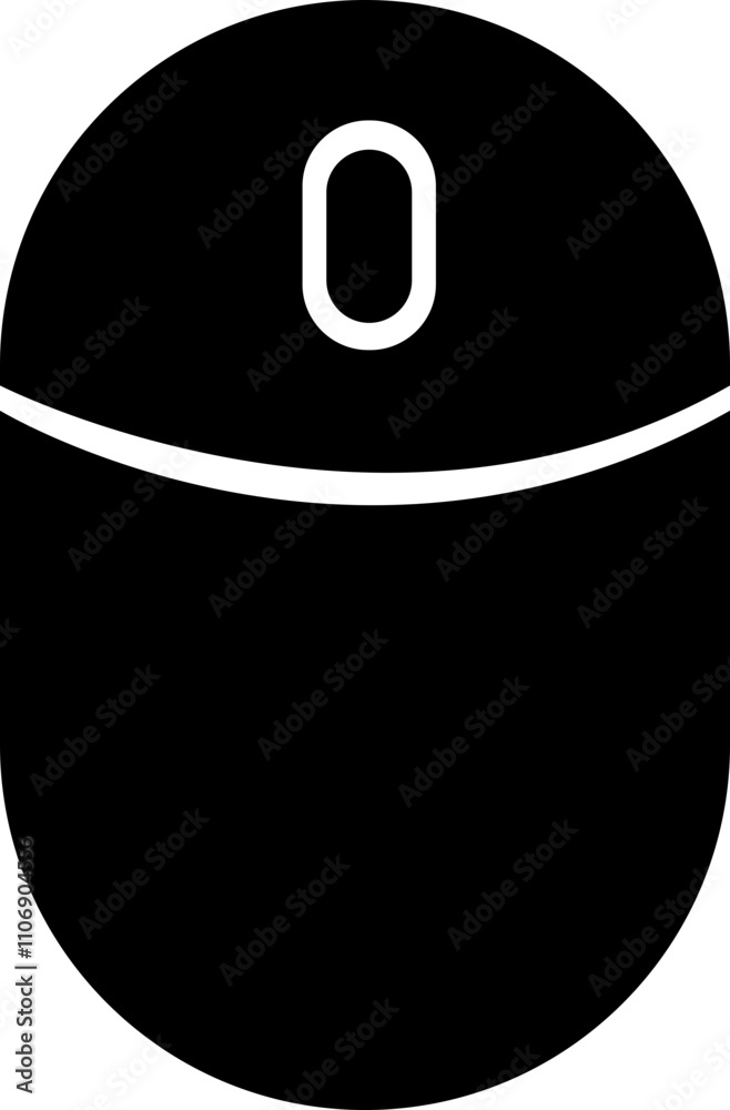 Poster scroll mouse icon in trendy black flat style. swipe mouse sign vector illustration. modern pictogram
