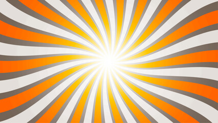 Abstract sunburst pattern psychedelic vintage background design vector. 