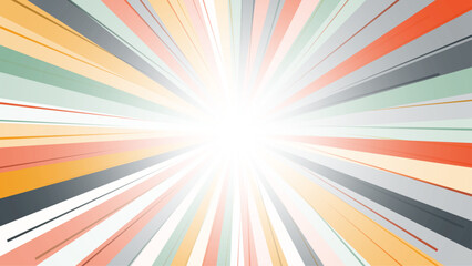 Abstract sunburst pattern psychedelic vintage background design vector. 