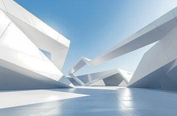 Obraz premium Minimal architectural space