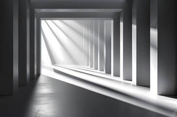 Fototapeta premium Minimal architectural space