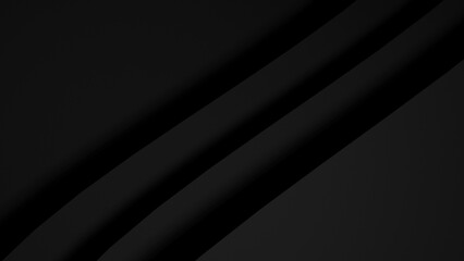 Textured black fabric with subtle curves and shadows creates a minimalist and elegant atmosphere in the design