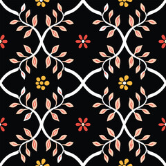 This seamless geometric pattern design is perfect for textile and fabric projects. Featuring bold, striking, and modern elements, this vector illustration brings a vibrant and contemporary touch.
