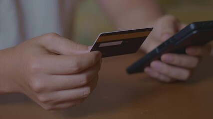 Smartphone Mobile Payment Using Credit Card for E-Commerce or Online Purchase