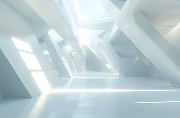 Obraz premium Minimal architectural space