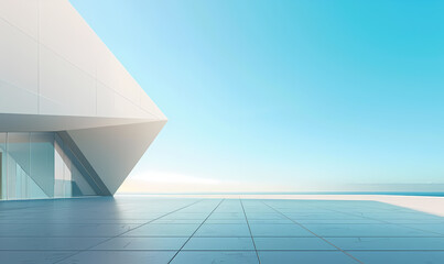 Fototapeta premium Minimal architectural space