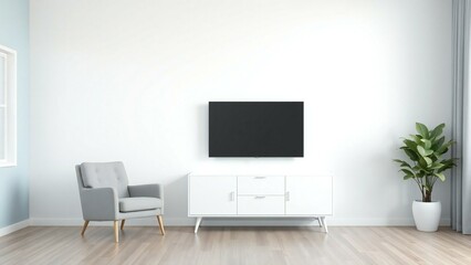 3d render of a living room
