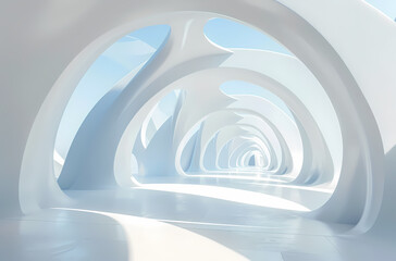 Obraz premium Minimal architectural space