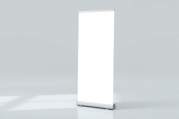blank billboard isolated on white