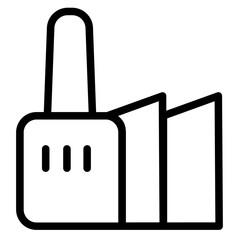 Obraz premium Factory Industry Production Line Icon