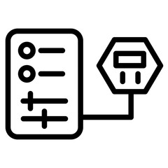 Industry Machine System Line Icon