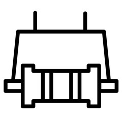 Obraz premium Machine Industrial Winch Line Icon