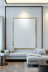 interior of a room with a sofa