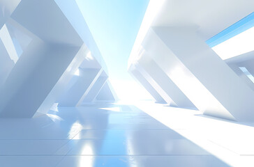 Obraz premium Minimal architectural space