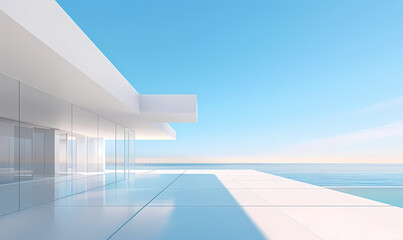 Obraz premium Minimal architectural space