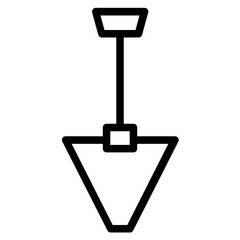 Tool Trowel Industry Line Icon