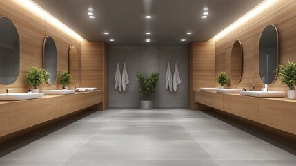 Fototapeta premium 3d render of cloak room, dressing room 
