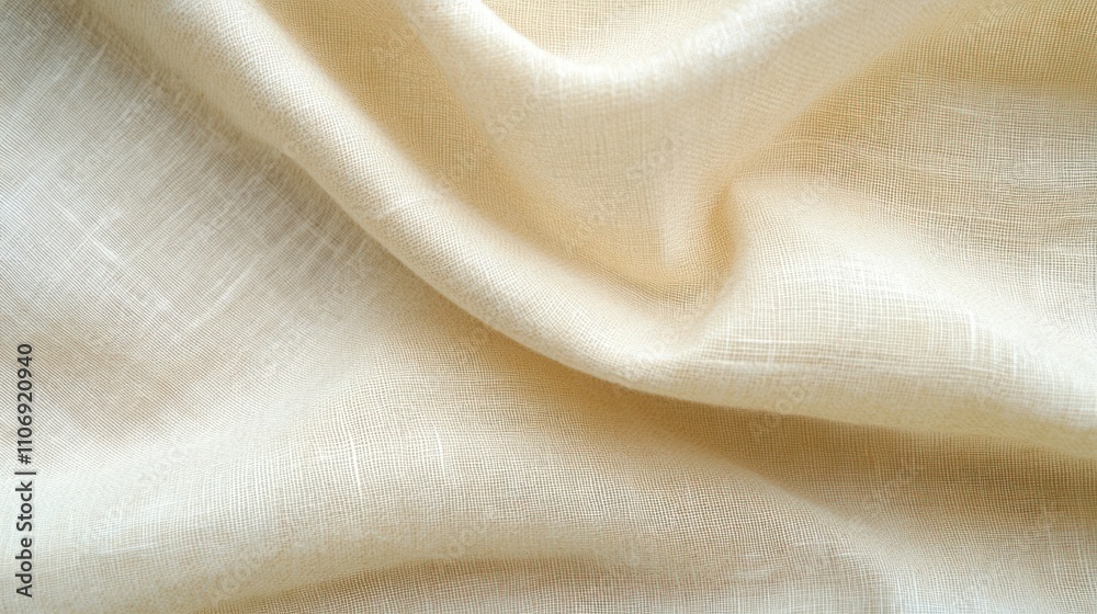 Poster a close-up of soft, light-colored fabric with a smooth texture.