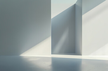 Fototapeta premium Minimal architectural space