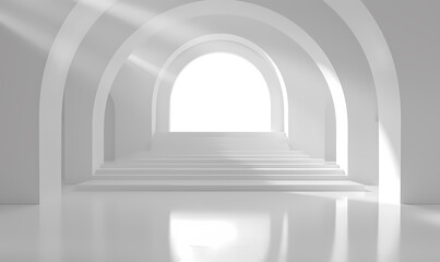 Fototapeta premium Minimal architectural space