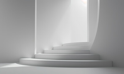 Obraz premium Minimal architectural space