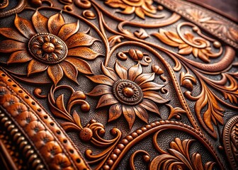 Exquisite Ornate Leather Crafting Patterns Showcasing Detailed Designs for Fashion Enthusiasts and Artisan Craft Lovers
