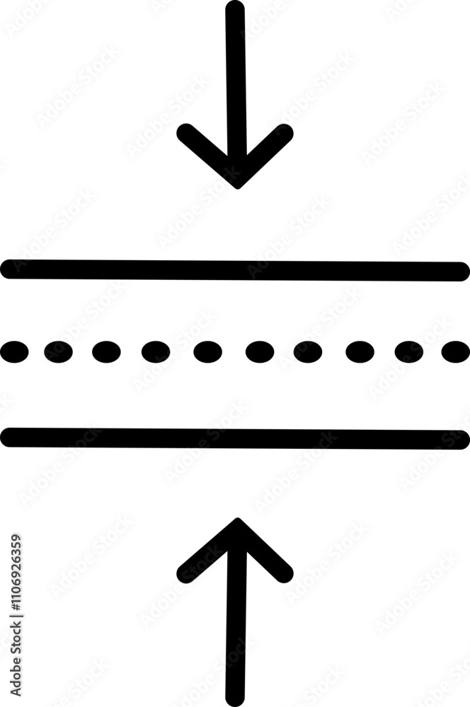 Poster elastic flexibility linear icon. monochrome simple flexibility vector for template, web design and i