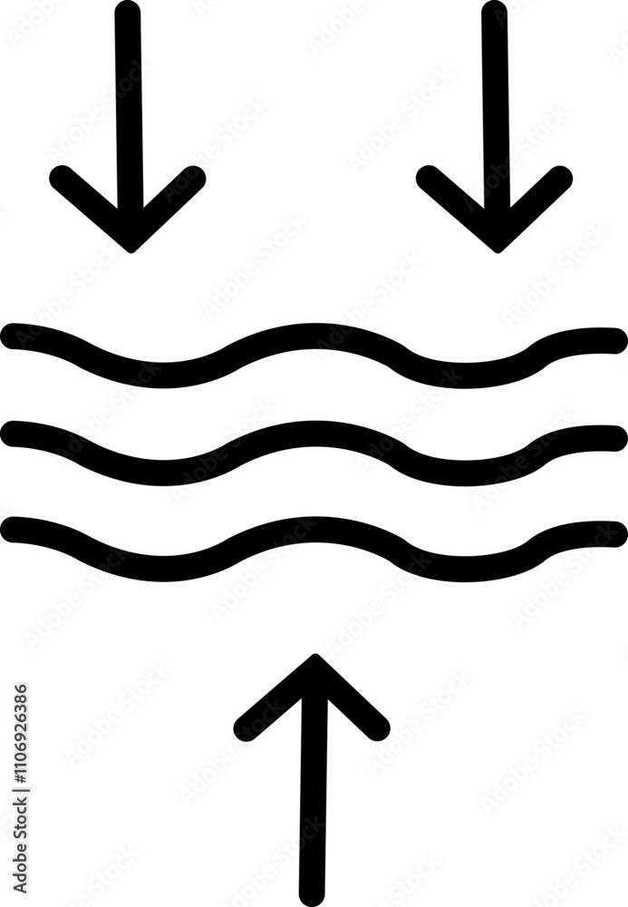 Poster elastic flexibility linear icon. monochrome simple flexibility vector for template, web design and i