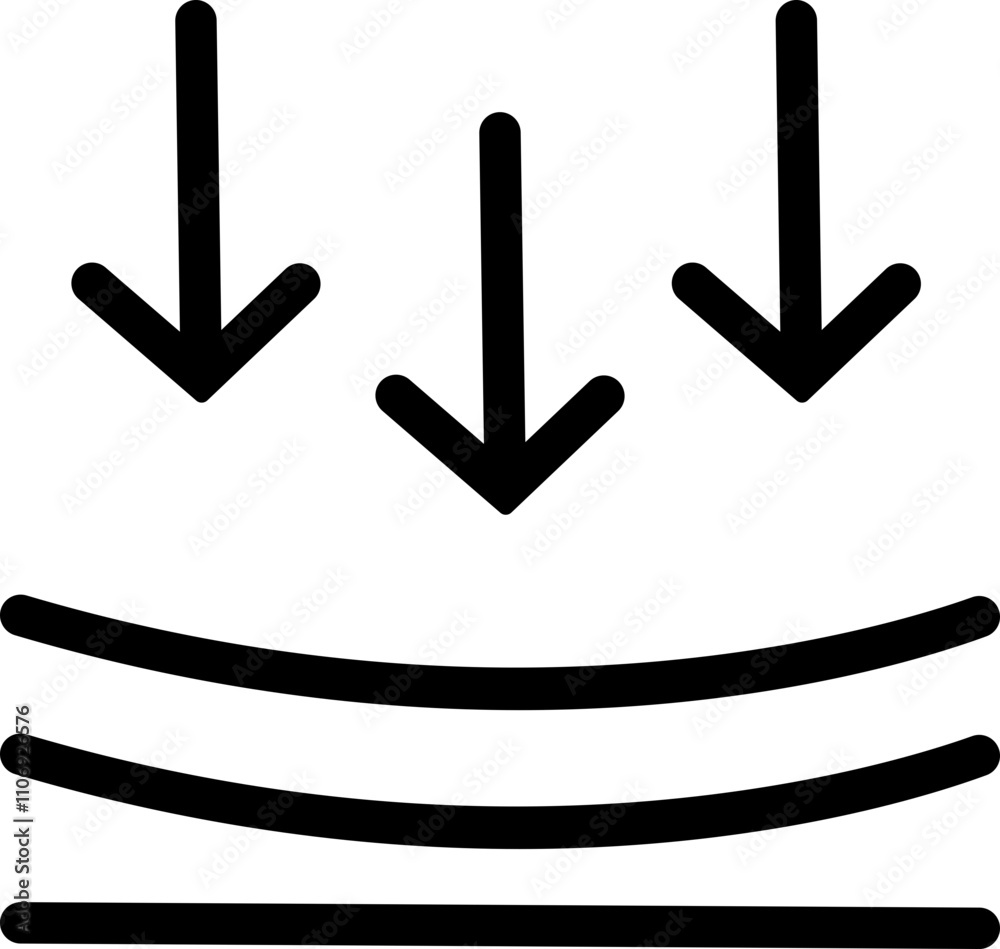 Poster elastic flexibility linear icon. monochrome simple flexibility vector for template, web design and i