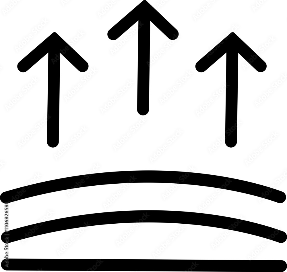 Poster elastic flexibility linear icon. monochrome simple flexibility vector for template, web design and i