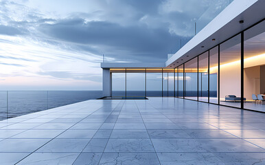 Obraz premium Minimal architectural space