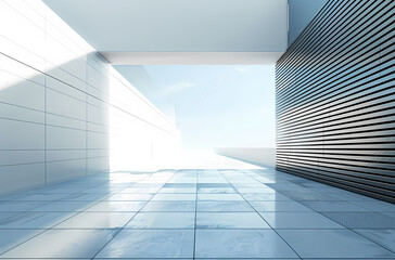 Obraz premium Minimal architectural space