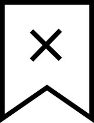 Bookmark and favourite outline Vector Icon. Premium Quality Designs Element For Mobile app and Website. Save ribbon icons button isolated on transparent background. Social media and ui symbol sign.