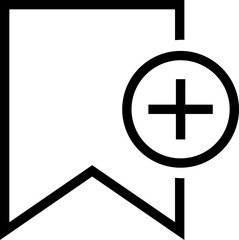 Bookmark and favourite outline Vector Icon. Premium Quality Designs Element For Mobile app and Website. Save ribbon icons button isolated on transparent background. Social media and ui symbol sign.