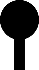 Door key hole icon. Security protection concept in trendy flat style. Door open, padlock symbol. Password symbol sign vector illustration silhouette isolated on transparent background.