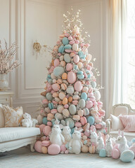 Happy Easter background, card, poster. Vector