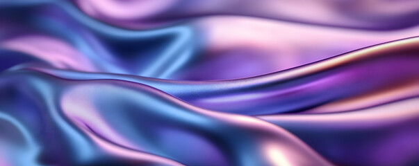 Obraz premium Abstract Purple and Blue Silk Drape Background