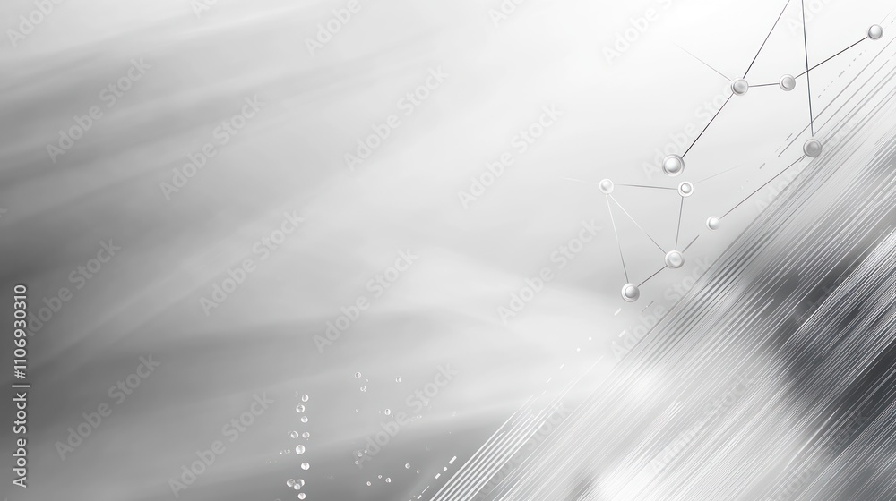 Aufkleber abstract design featuring lines, shapes, and bubbles, suggesting technology and data visualization.