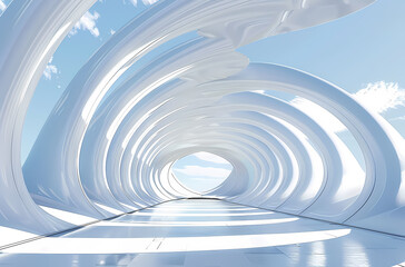 Fototapeta premium Minimal architectural space