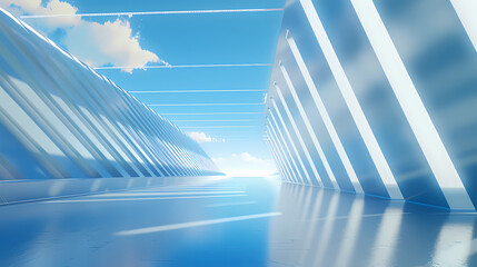 Obraz premium Minimal architectural space