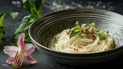 spaghetti with pesto
