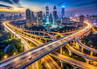 Fototapeta premium traffic at night