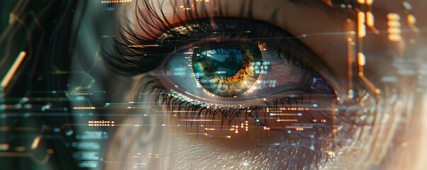 Digital Eye Futuristic Technology Abstract Artwork