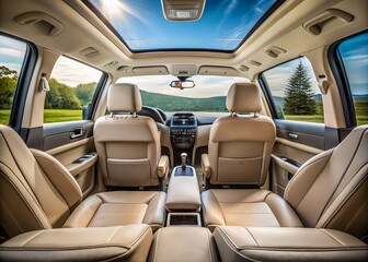 interior of a passenger car