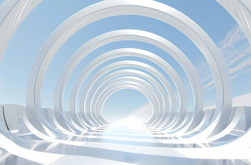 Obraz premium Minimal architectural space